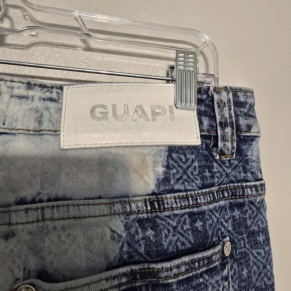 Guapi Jeans Blue With Guapi Pattern size 34 - Picture 4 of 5
